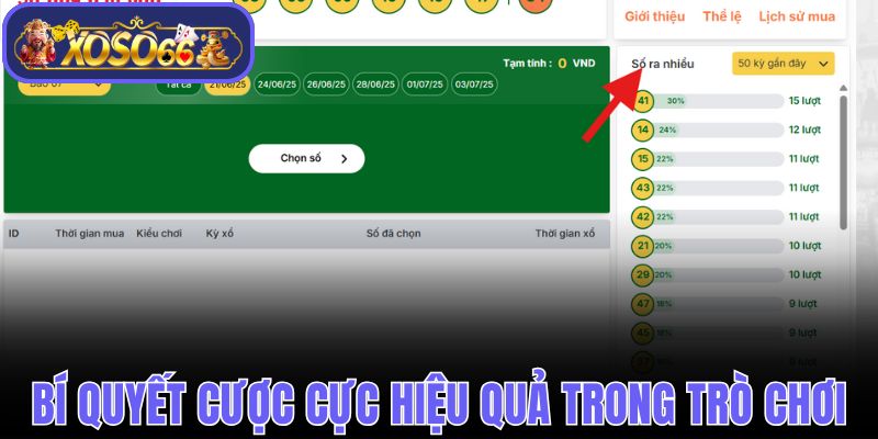 Bí quyết cược cực hiệu quả trong trò chơi
